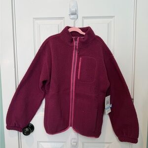 Athleta Girl Puffer Jacket - Berry